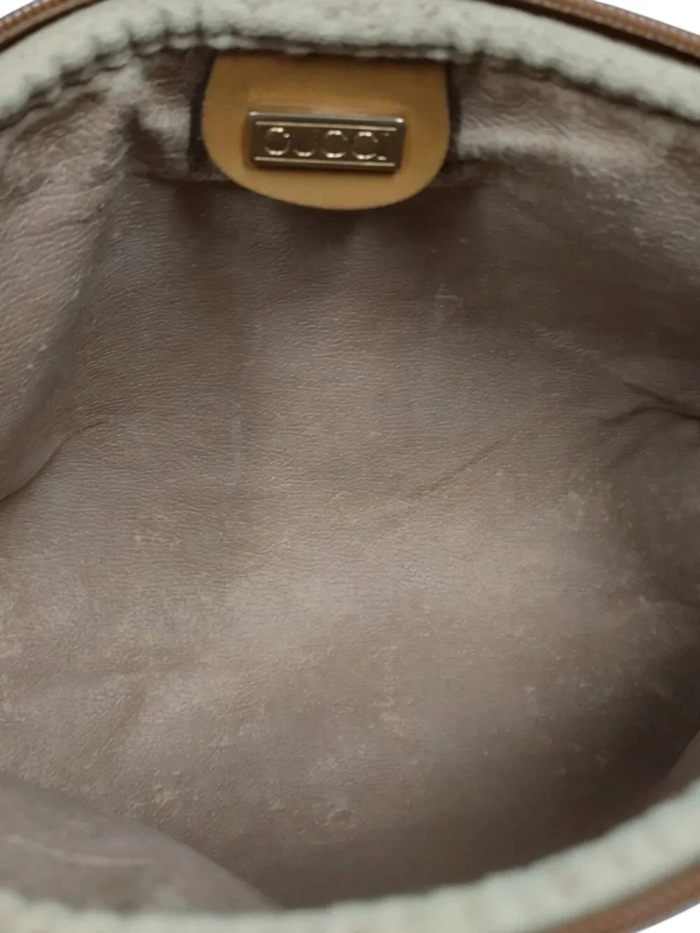(L2) Gucci Crossbody Bag Brown PVC